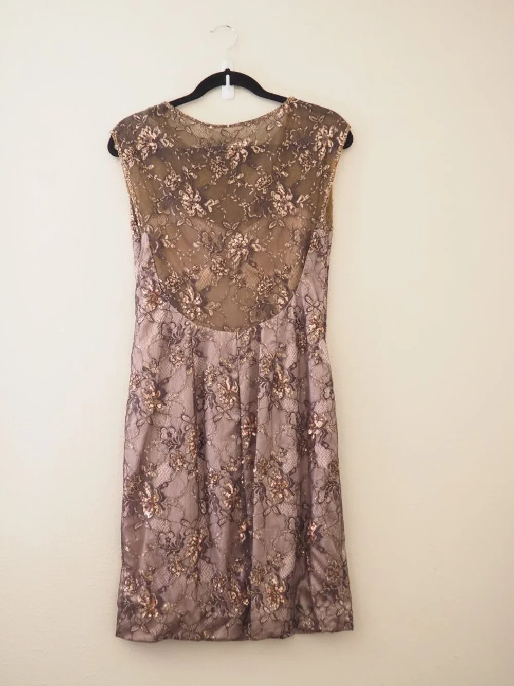 Sue Wong Nocturne Sleeveless Lace Dress sz 8 - Picture 6 of 8